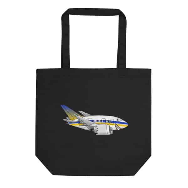 Eco Tote Bag - Boeing 787 caricature - Image 4
