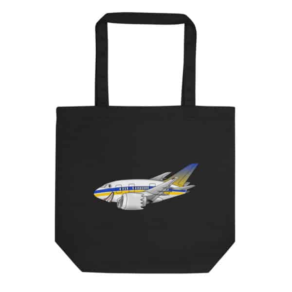 Eco Tote Bag - Boeing 787 caricature - Image 3