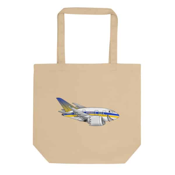 Eco Tote Bag - Boeing 787 caricature - Image 2