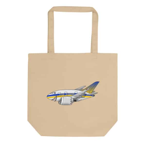Eco Tote Bag - Boeing 787 caricature