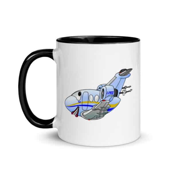 Mug with Color Inside - CitationJet caricature - Image 4