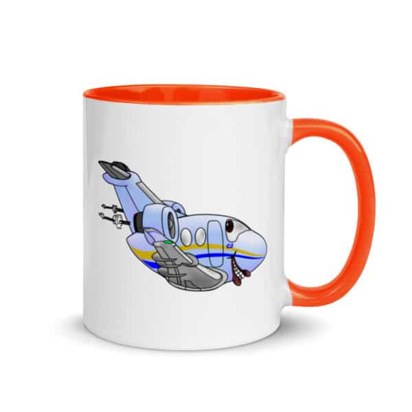 Mug with Color Inside - CitationJet caricature - Image 7