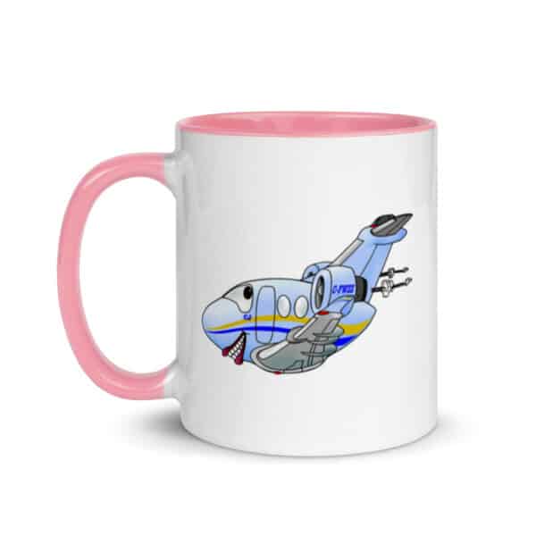 Mug with Color Inside - CitationJet caricature - Image 12