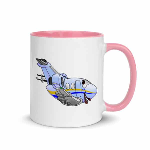 Mug with Color Inside - CitationJet caricature - Image 11