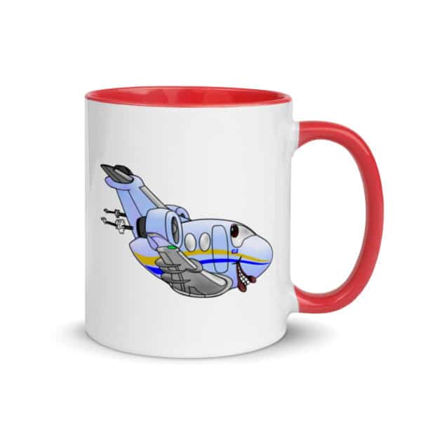Mug with Color Inside - CitationJet caricature - Image 5