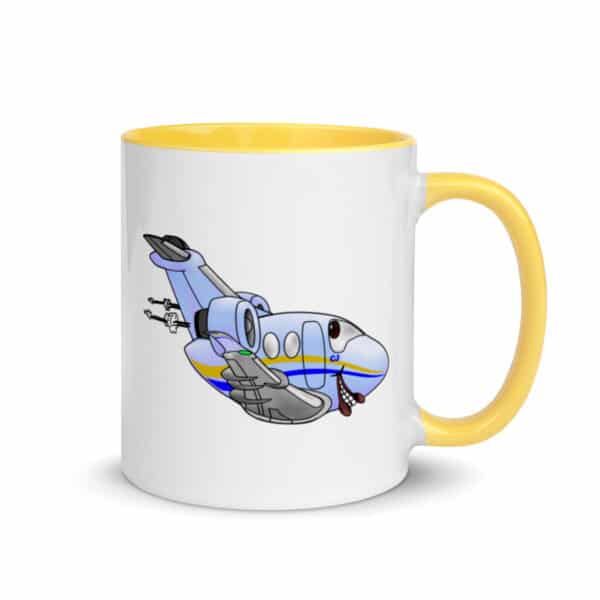 Mug with Color Inside - CitationJet caricature - Image 2
