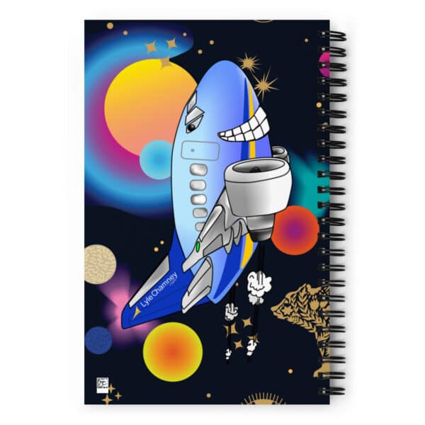 Spiral notebook - LC Air 737 caricature - Image 2