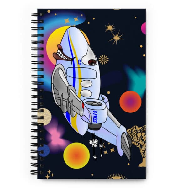 Spiral notebook - CitationJet caricature
